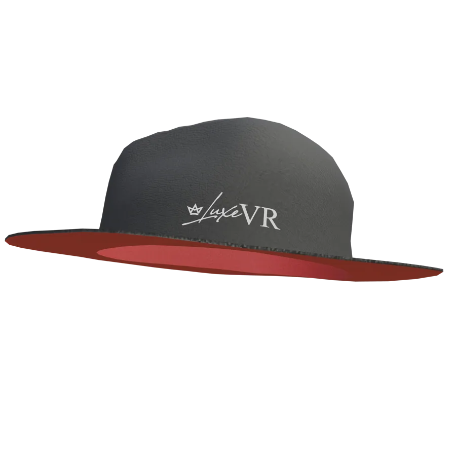LuxeVR Fedora, Onyx / Crimson