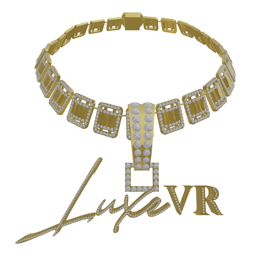 LuxeVR Signature Necklace, Gold