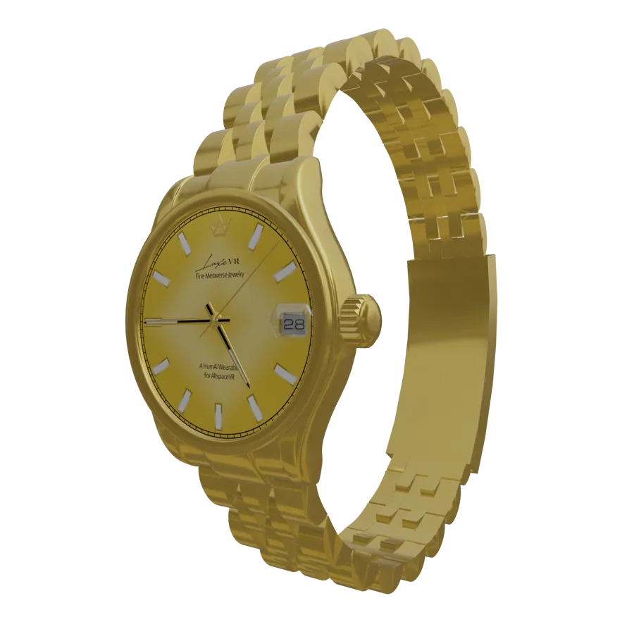 LuxeVR Timepiece, Gold — Feminine Fit