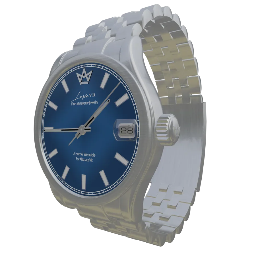 LuxeVR Timepiece, Platinum — Masculine Fit