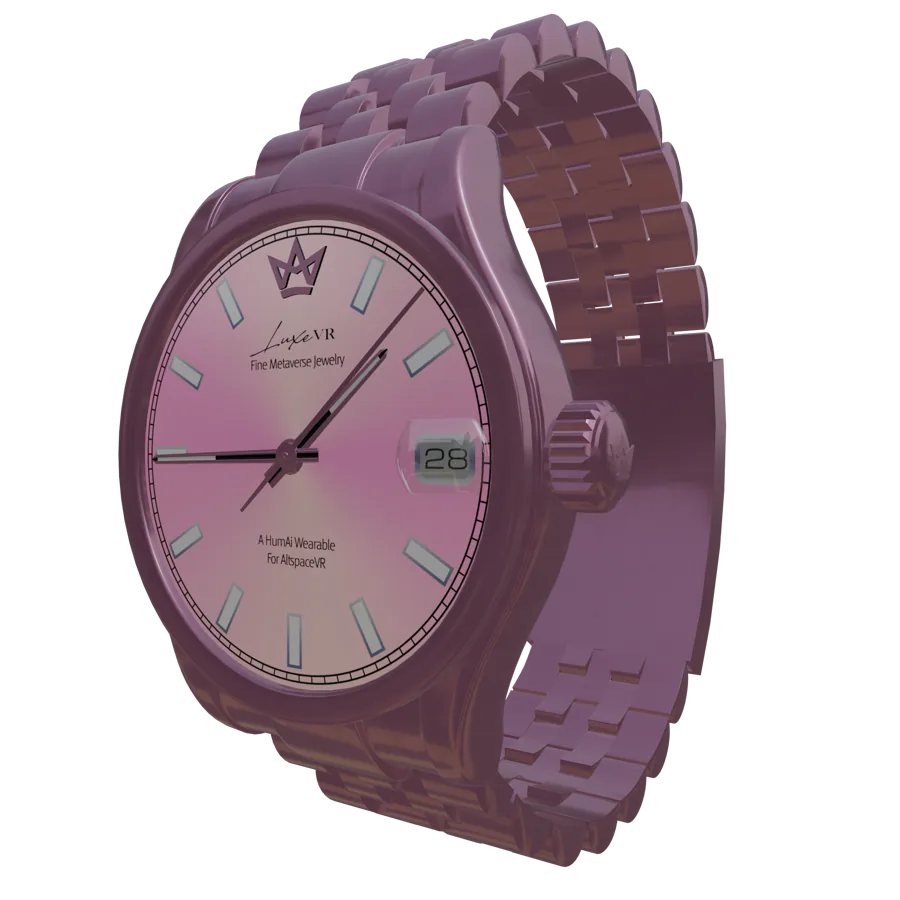 LuxeVR Timepiece, Rose Gold — Masculine Fit