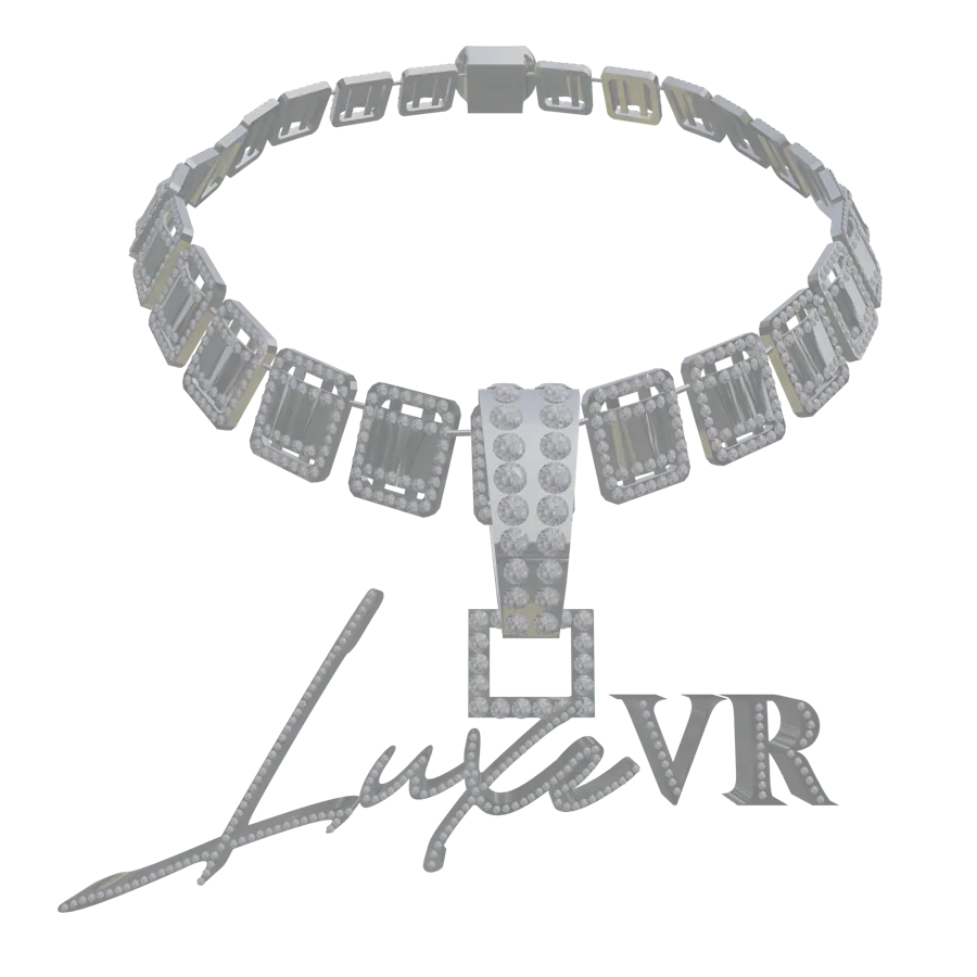LuxeVR Signature Necklace, Silver
