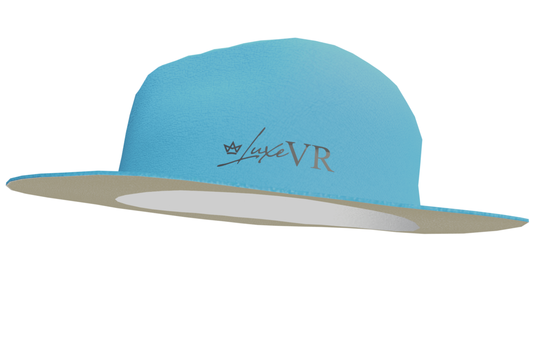 LuxeVR 3D Fedora – Blue with White bottom