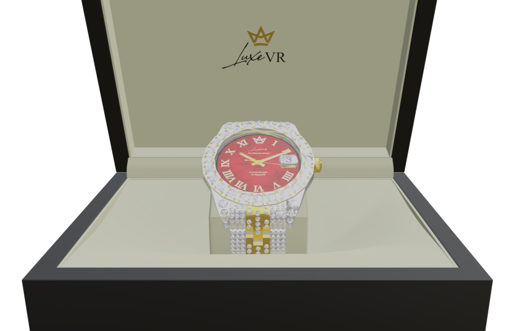 LuxeVR Watch Red Face BustDown