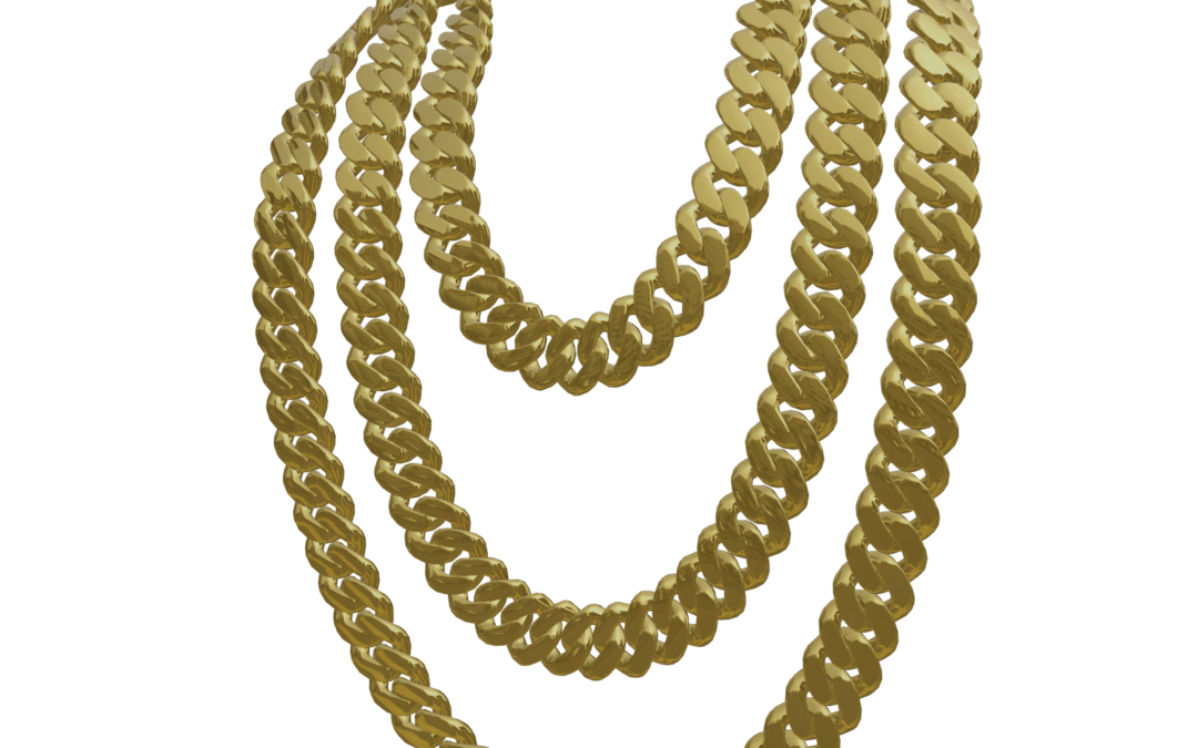 LuxeVR 3D Tripple Gold Cuban Necklaces